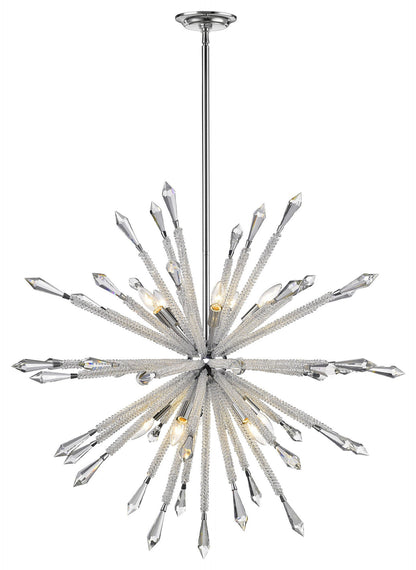 Z-Lite 4002-10 Soleia 10 Light 37"W Crystal Sputnik Chandelier - ChromeBy Z-LIte