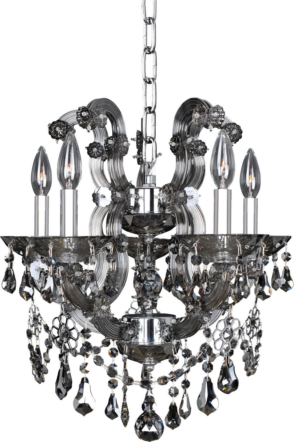 Brahms Chandelier, Chrome, 6By KALCO LIGHTING