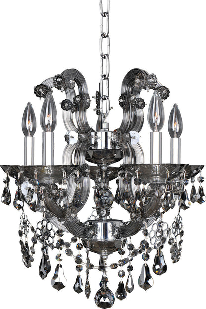Brahms Chandelier, Chrome, 6By KALCO LIGHTING