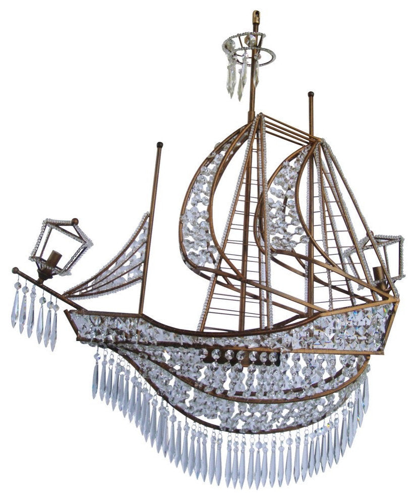 Santa Maria Crystal Boat Chandelier LightingBy Akari Lanterns