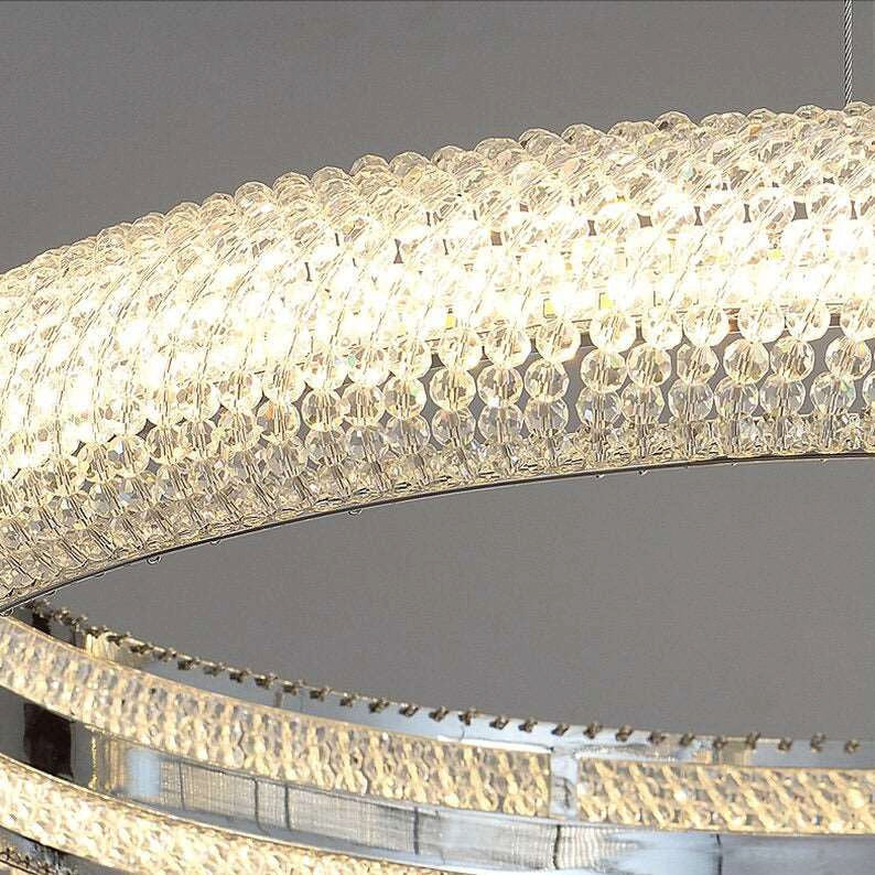 Bergamo 3-Ring Crystal ChandelierBy Morsale.com