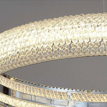 Bergamo 3-Ring Crystal ChandelierBy Morsale.com