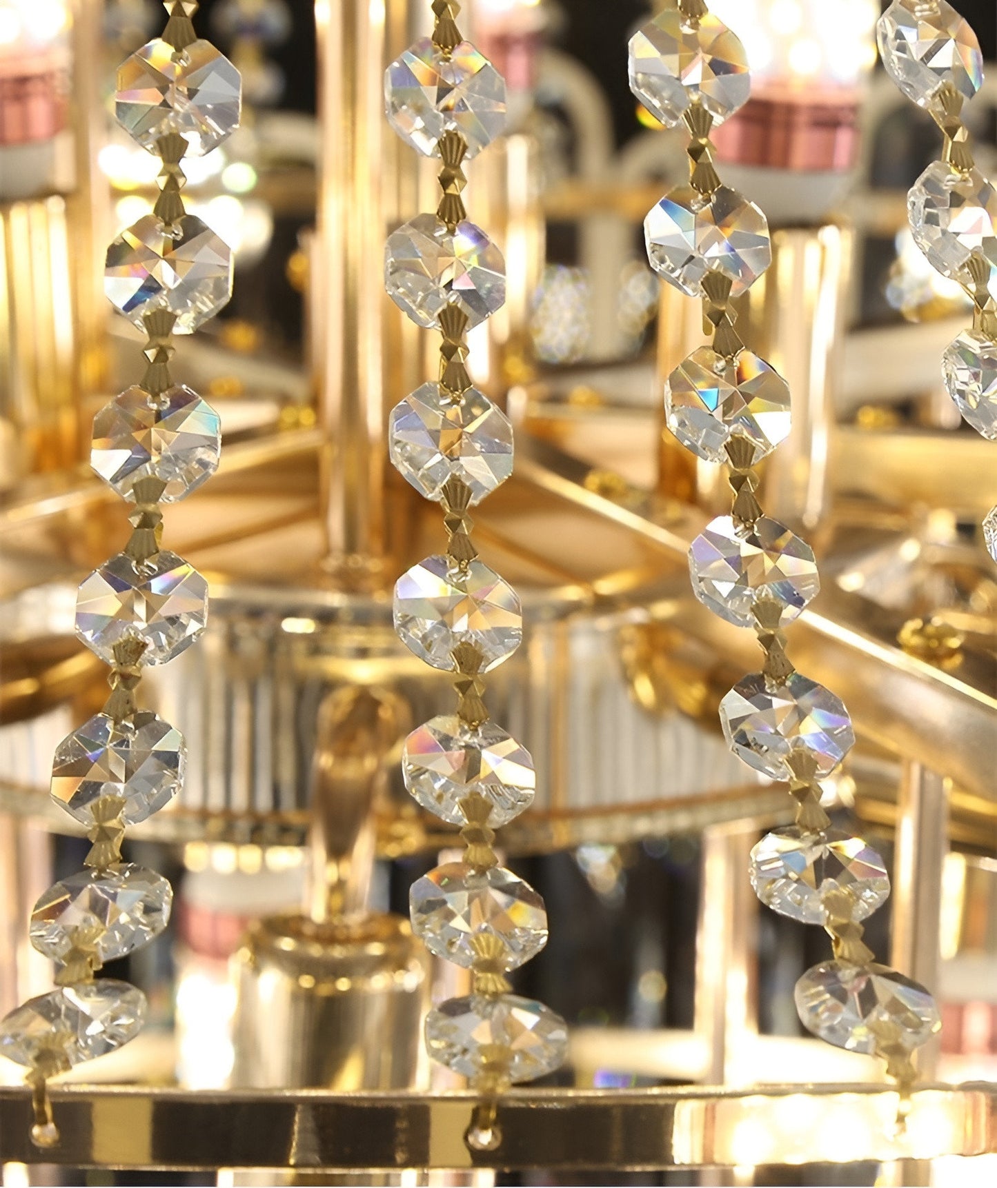 Roure | Large Classic Luxury Staircase Crystal Chandelier, 31.5"By Miron Demid LLC