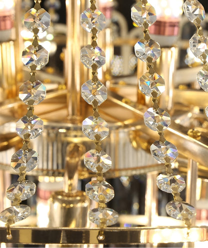 Roure | Large Classic Luxury Staircase Crystal Chandelier, 31.5"By Miron Demid LLC