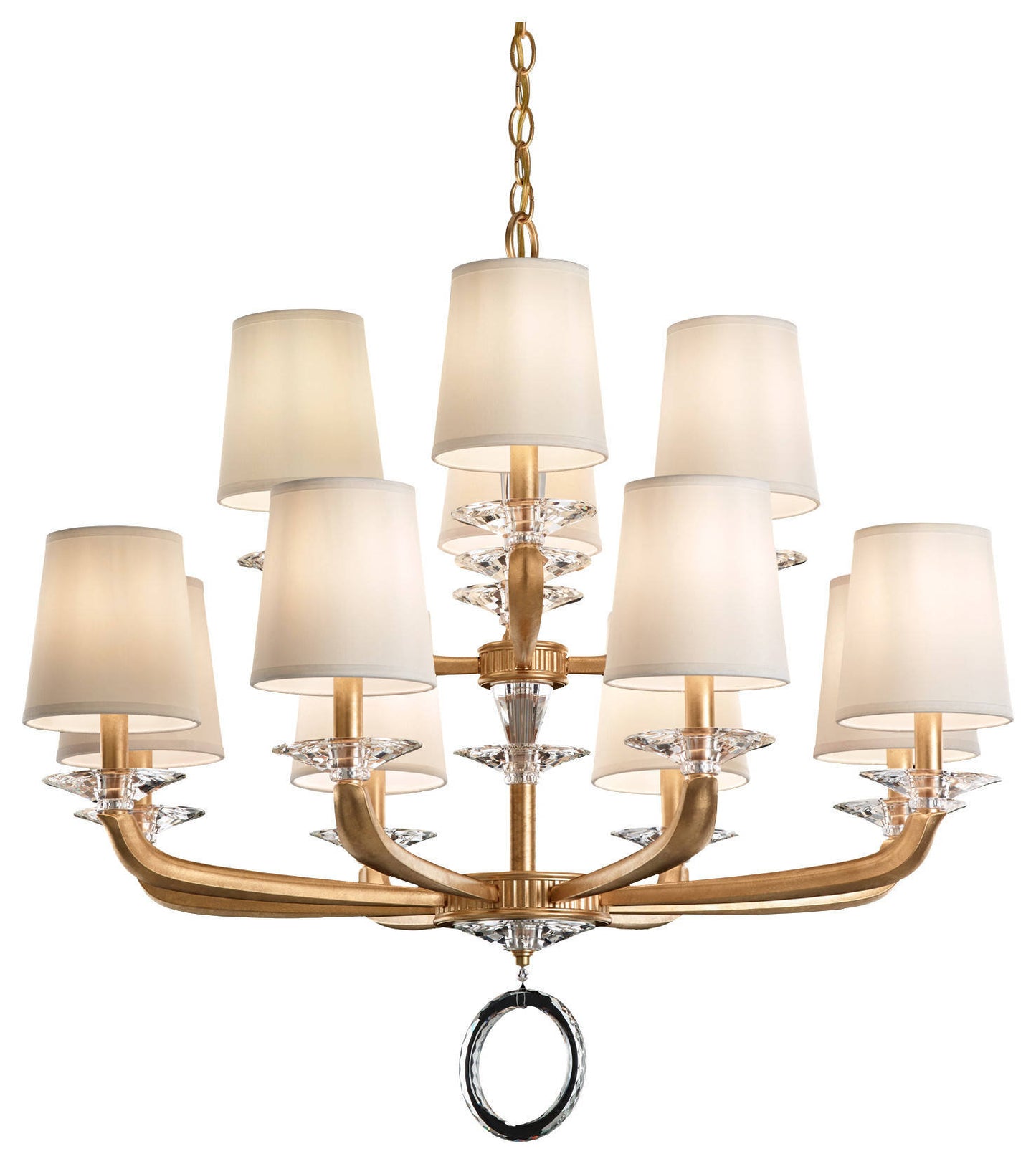 Emilea 12-Light Chandelier, French GoldBy Schonbek