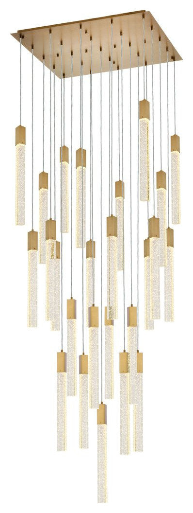 Wade 25-Light Pendant, Satin GoldBy Home Living