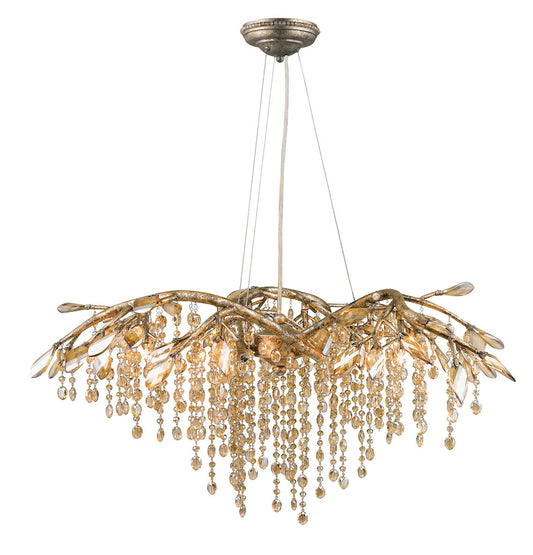 Autumn Twilight 6-Light Chandelier, Mystic GoldBy Golden Lighting
