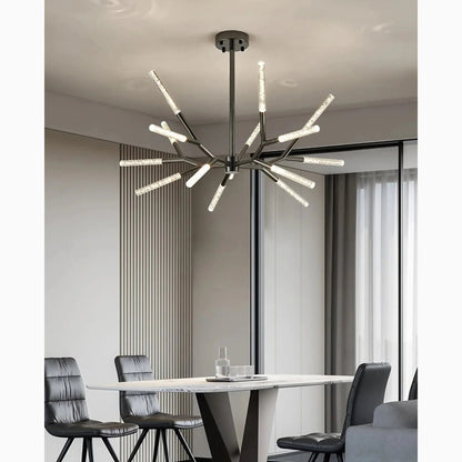 Aliano | Creative Tree Branches Design Bubble Crystal Chandelier, Black, 15 Heads, Warm LightBy Miron Demid LLC