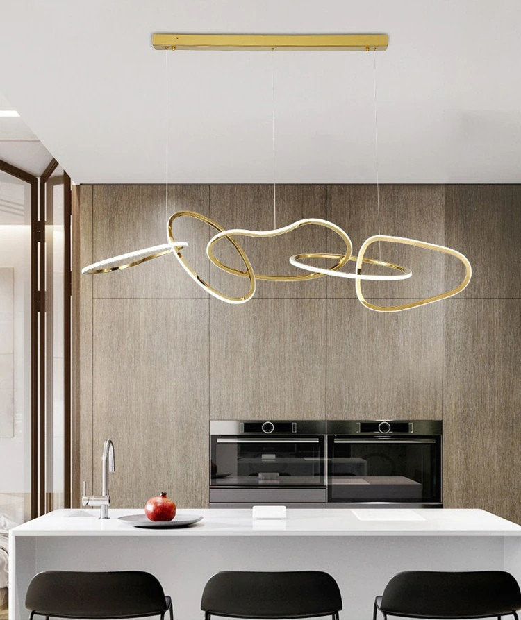 Creative design gold chandelier for living room, dining room, bedroom, office, Style BBy Miron Demid LLC