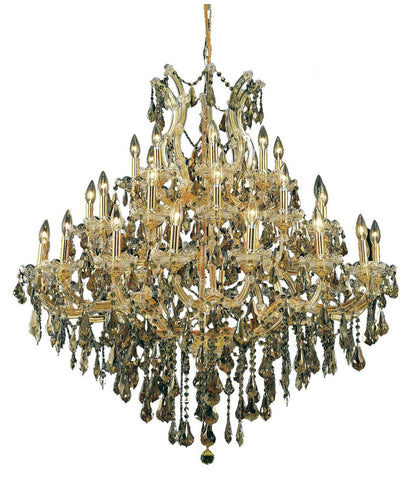 2801 Maria Theresa Collection Large Hanging Fixture, Clear, Royal CutBy Elegant Furniture & Lighting