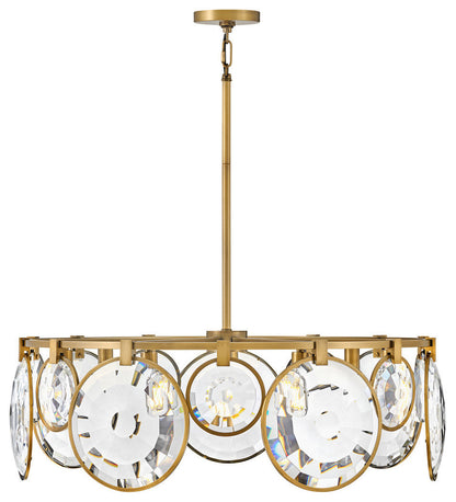 Fredrick Ramond FR31265 Nala 7 Light 31"W Drum Pendant - BlackBy Hinkley