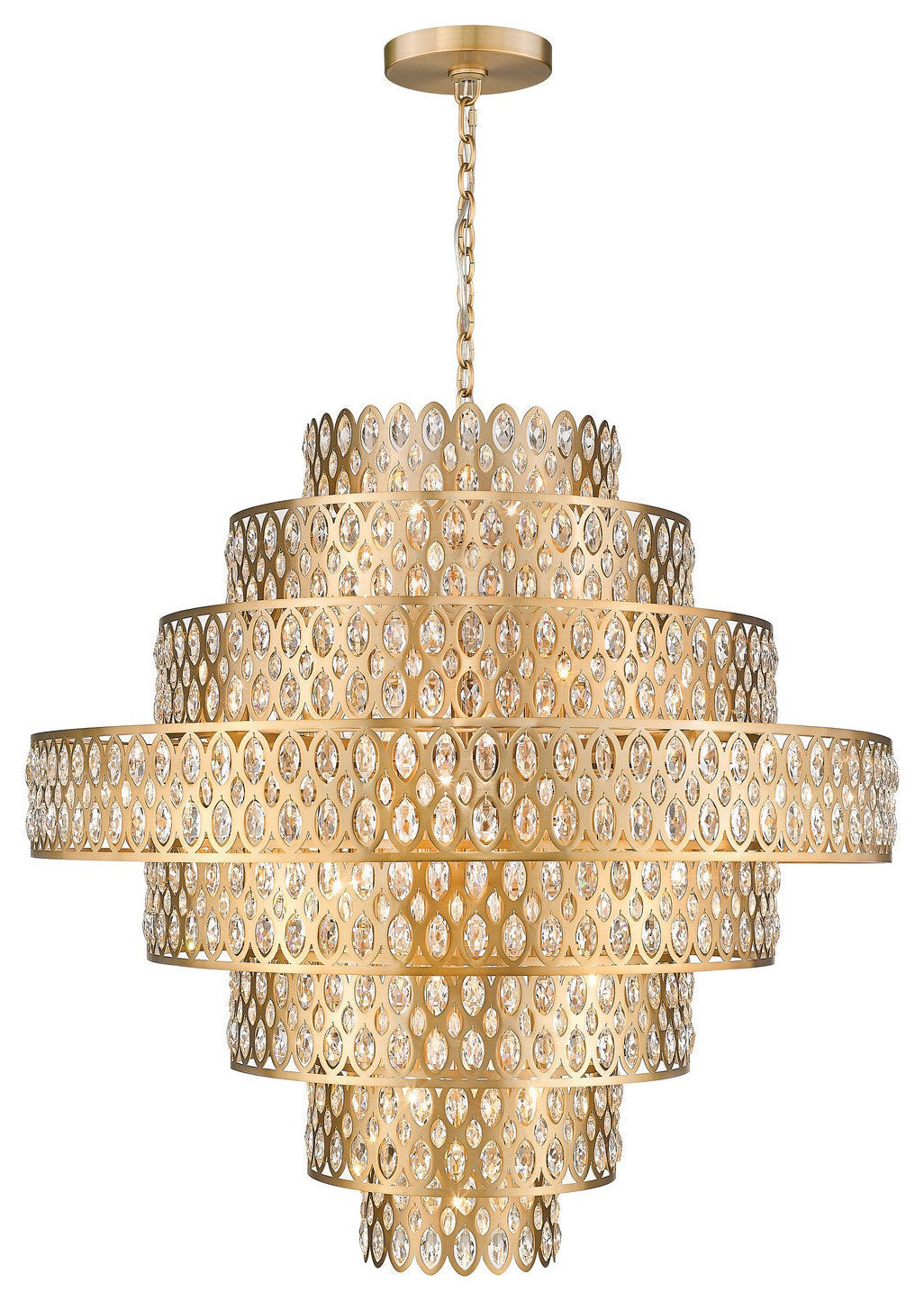 Dealey 25 Light Pendant in Heirloom BrassBy Z-LIte