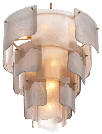 Tiered Glass Modern Chandelier, Eichholtz Asinara, LargeBy OROA - Furniture