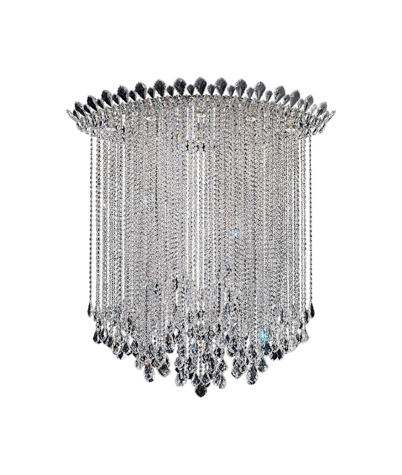 Trilliane Strands 8-Light in Stainless Steel, Clear Heritage CrystalBy Schonbek