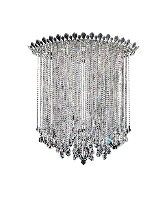 Trilliane Strands 8-Light in Stainless Steel, Clear Heritage CrystalBy Schonbek