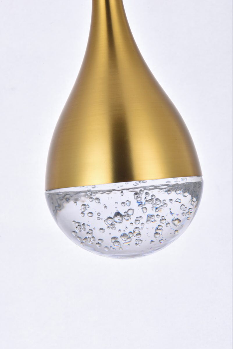 Elegant Lighting Amherst 36" Led Chandelier in Satin GoldBy Elegant Furniture & Lighting