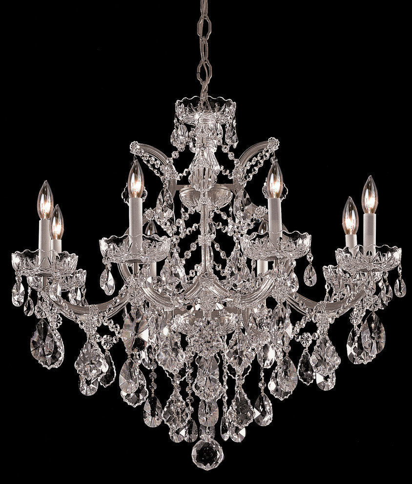 Maria Theresa 9 Light Spectra Crystal Chrome ChandelierBy Crystorama Lighting