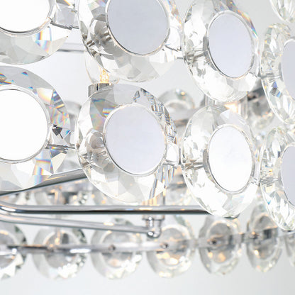 Chrome Eight Light Chandelier from the Perrene CollectionBy Eurofase Lighting