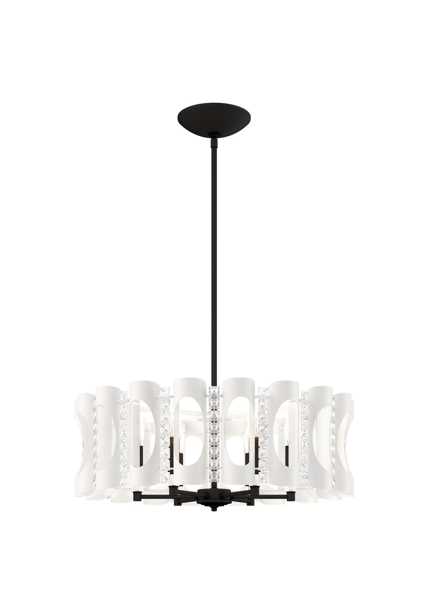 Schonbek Mr1006N-Wh1H 6 Light Crystal Pendant, WhiteBy Schonbek