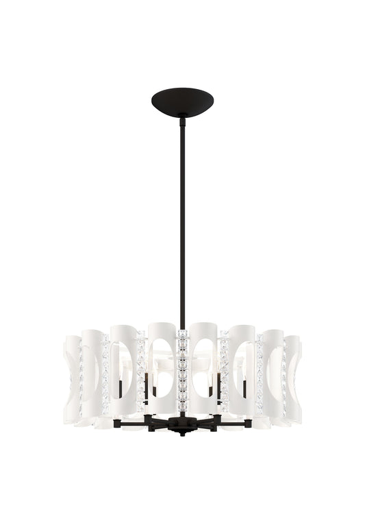Schonbek Mr1006N-Wh1H 6 Light Crystal Pendant, WhiteBy Schonbek