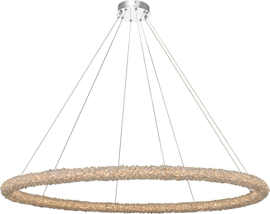 Lina Led Pendant, Chrome, 32"By KALCO LIGHTING