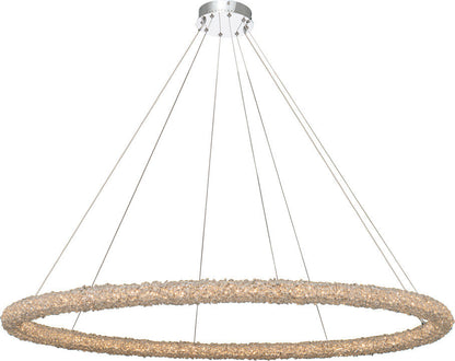 Lina Led Pendant, Chrome, 32"By KALCO LIGHTING