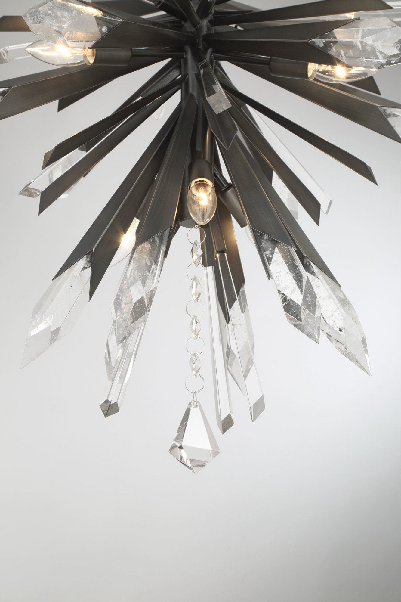 Metropolitan N1947 Elsa 12 Light 26"W Crystal Pendant - Painted GoldBy Minka Aire