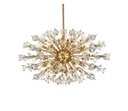 Elegant Lighting 2500D36 Vera 24 Light 36"W Crystal Sputnik - GoldBy Elegant Furniture & Lighting