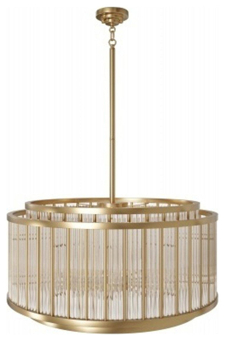 Waldorf 12 Light Chandelier, Aged BrassBy Avenue Lighting