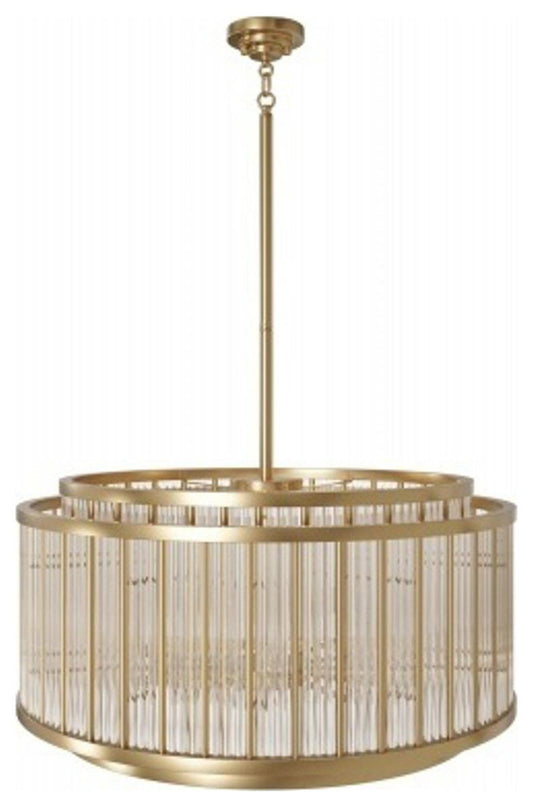 Waldorf 12 Light Chandelier, Aged BrassBy Avenue Lighting