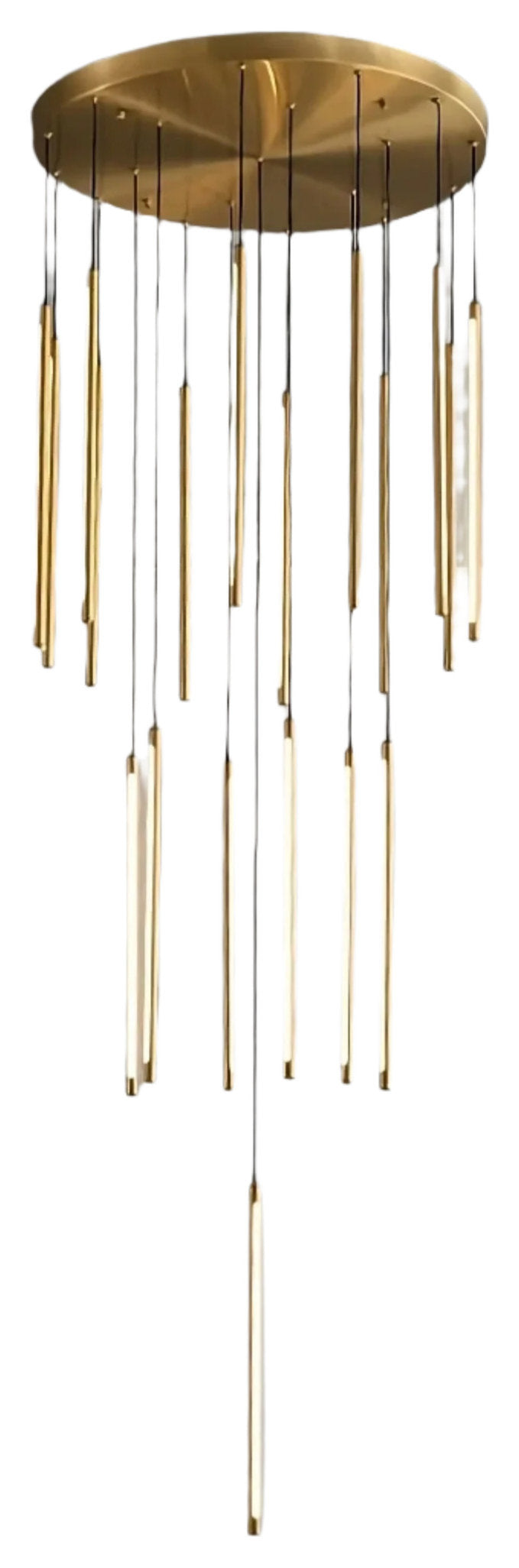Grande Brass Entryway Pendant Light Fixture, 16 LightsBy Morsale.com