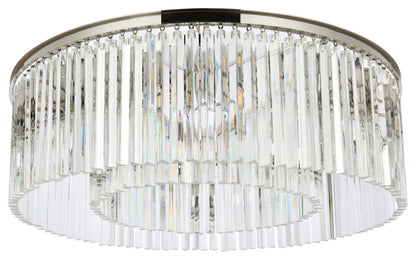 Elegant Lighting 1208F43/RC Sydney 10 Light 44"W Flush Mount Drum - PolishedBy Elegant Furniture & Lighting