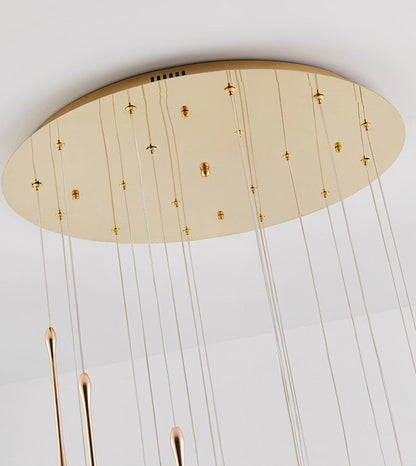 Stresa | Spiral Design Staircase Chandelier, 25 LightsBy Miron Demid LLC