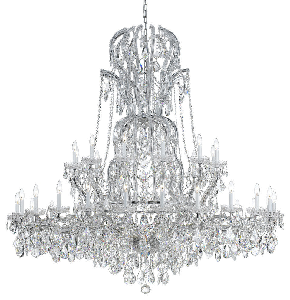 Maria Theresa 37 Light Clear Crystal Chrome ChandelierBy Crystorama Lighting
