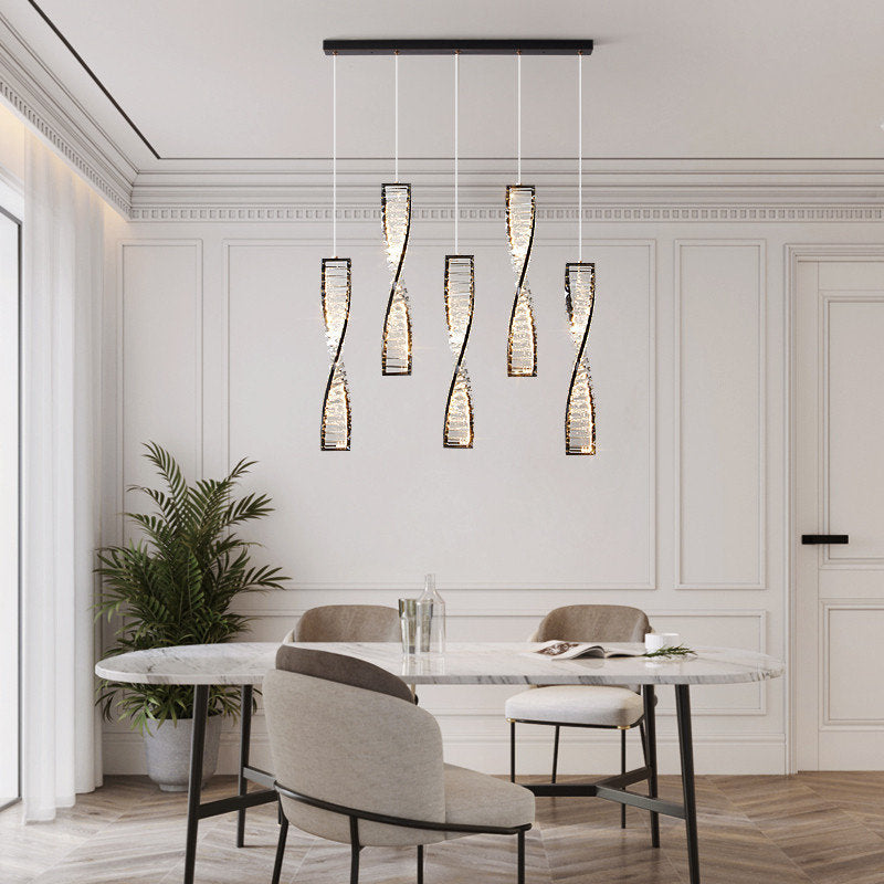 MIRODEMI? San Bartolomeo al Mare | Modern Gold Crystal Chandelier for Bedroom, Gold, Dia13.7xh19.6", Warm LightBy Miron Demid LLC
