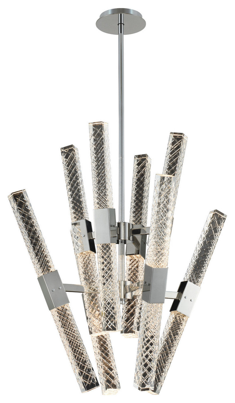 Allegri 034970010FR001 LED Convergent Chelier Apollo ChromeBy Allegri Crystal by Kalco Lighting