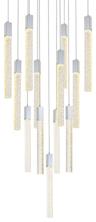 Elegant Lighting 2066G26 Weston 13 Light 26"W LED Crystal Multi - ChromeBy Elegant Furniture & Lighting