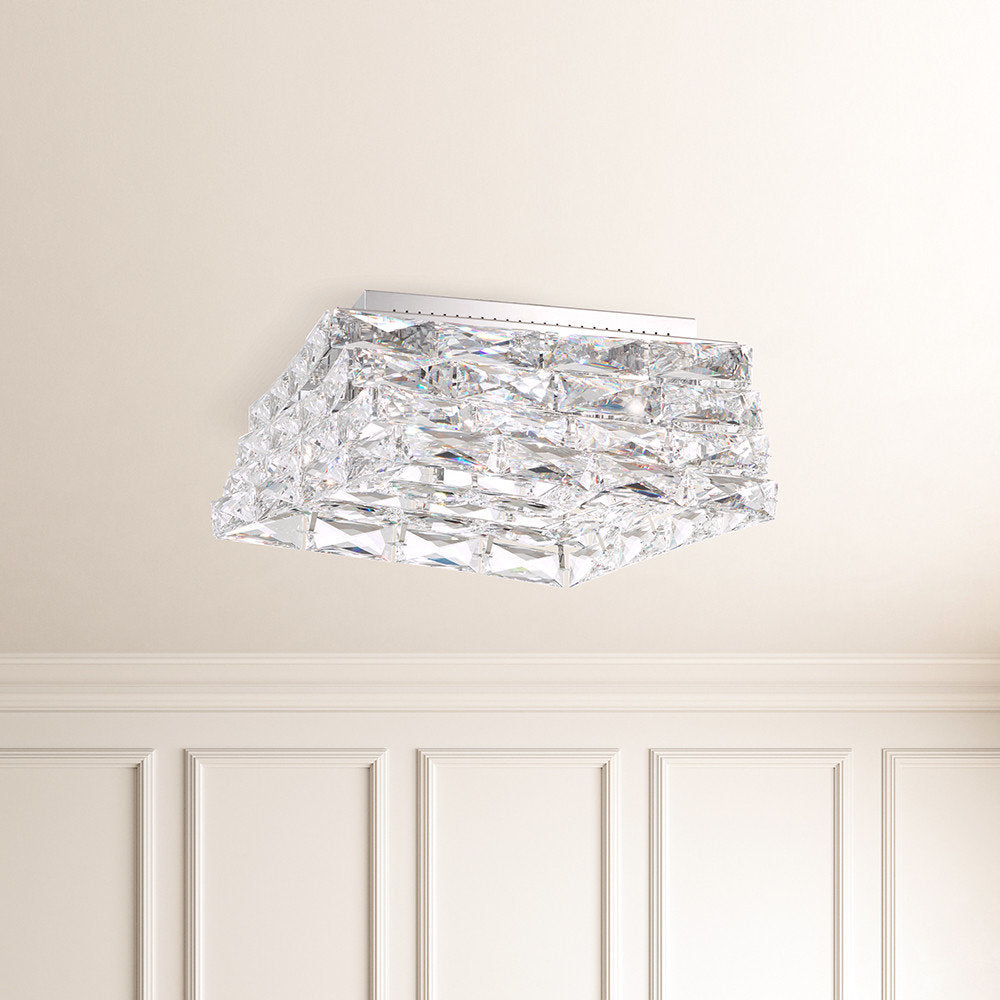 Schonbek Stw710N-Ss1S 5 Light Crystal Semi-Flush, Stainless SteelBy Schonbek