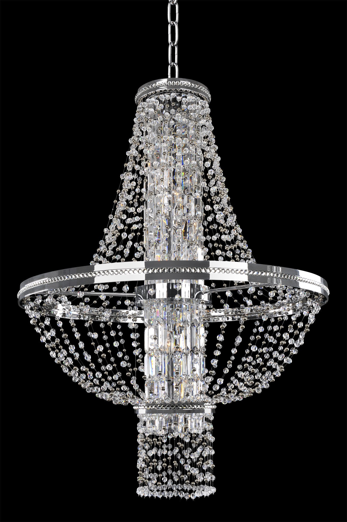 Capri 10-Light Modern Large Pendant by AllegriBy Allegri Crystal by Kalco Lighting