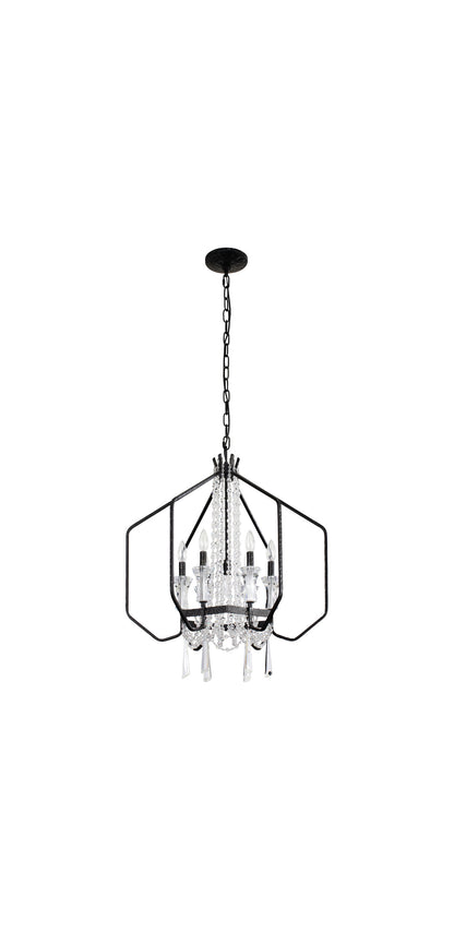 Barcelona 7-Lt Crystal Pendant - OnyxBy Varaluz