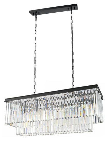 Artistry Lighting Reston Rectangular Chandelier 48x16x18, BlackBy Artistry Lighting