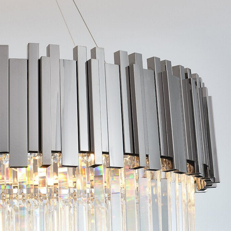 Gio 2-Tier Polished Chrome Crystal ChandelierBy Morsale.com