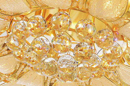 Acerenza | Luxury Modern Crystal LED Chandelier, Dia31.4xh9.8", Warm LightBy Miron Demid LLC