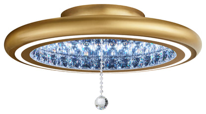 Schonbek Mfc220N-Gd1S 1 Light Crystal Semi-Flush, Glimmer GoldBy Schonbek