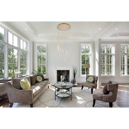 Polaris 20 Light Chandelier, GoldBy Elegant Furniture & Lighting