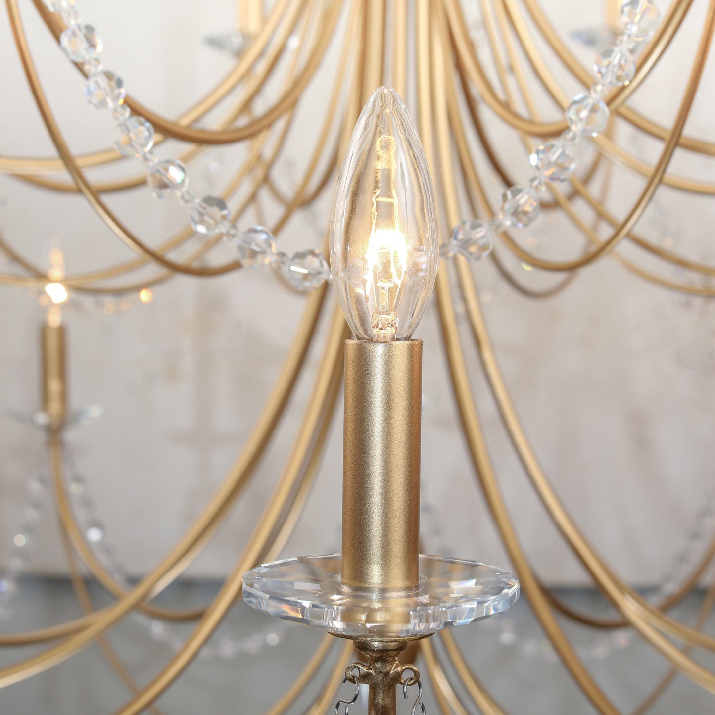 Varaluz 350C10 Brentwood 10 Light 26"W Taper Candle Style - French GoldBy Varaluz
