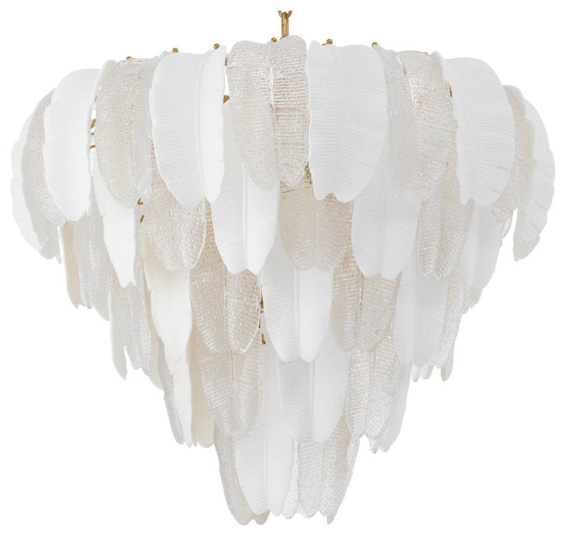 Textured Glass Layered Chandelier, Eichholtz Saint Lucia, LargeBy OROA - Furniture
