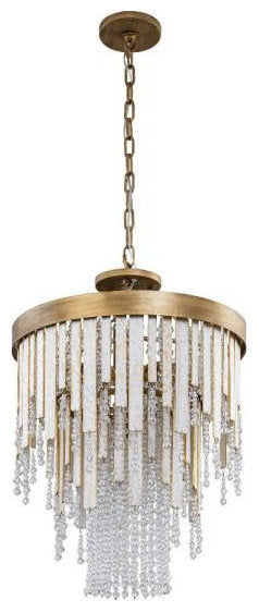 Lafayette 4-Light Chandelier in Coastal Style 29.25"Hx18"WBy Varaluz