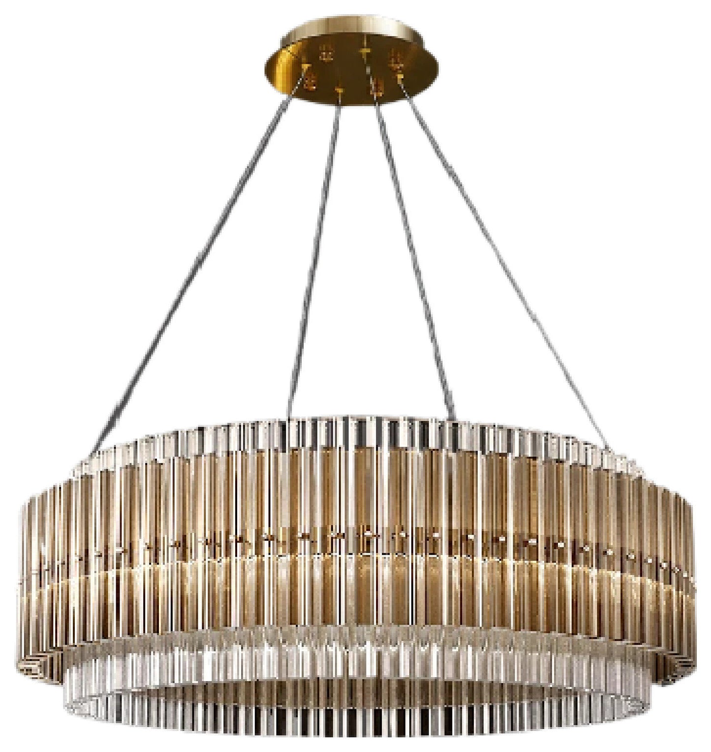 Cagnano Varano | Elegant Large Luxury Gold Crystal Chandelier, Gold, Dia100, Warm LightBy Miron Demid LLC
