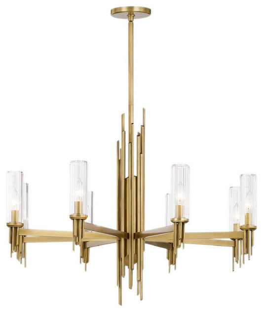 Alora Lighting Torres 8 Light 36" Chandelier, Vintage BrassBy Kuzco Lighting LLC